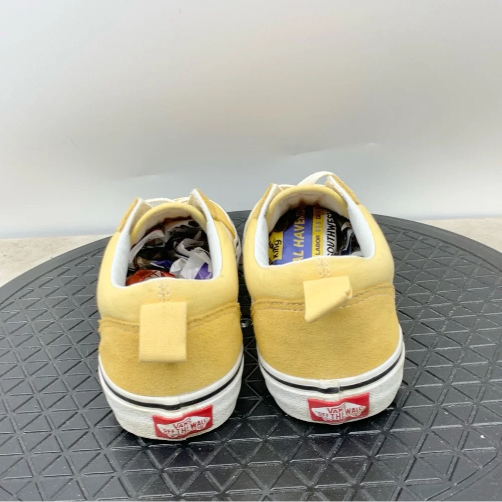 Vans Sneakers‎ Kids Size 6.5 Shoes Yellow Suede Old Skool Slip On Boys Girls